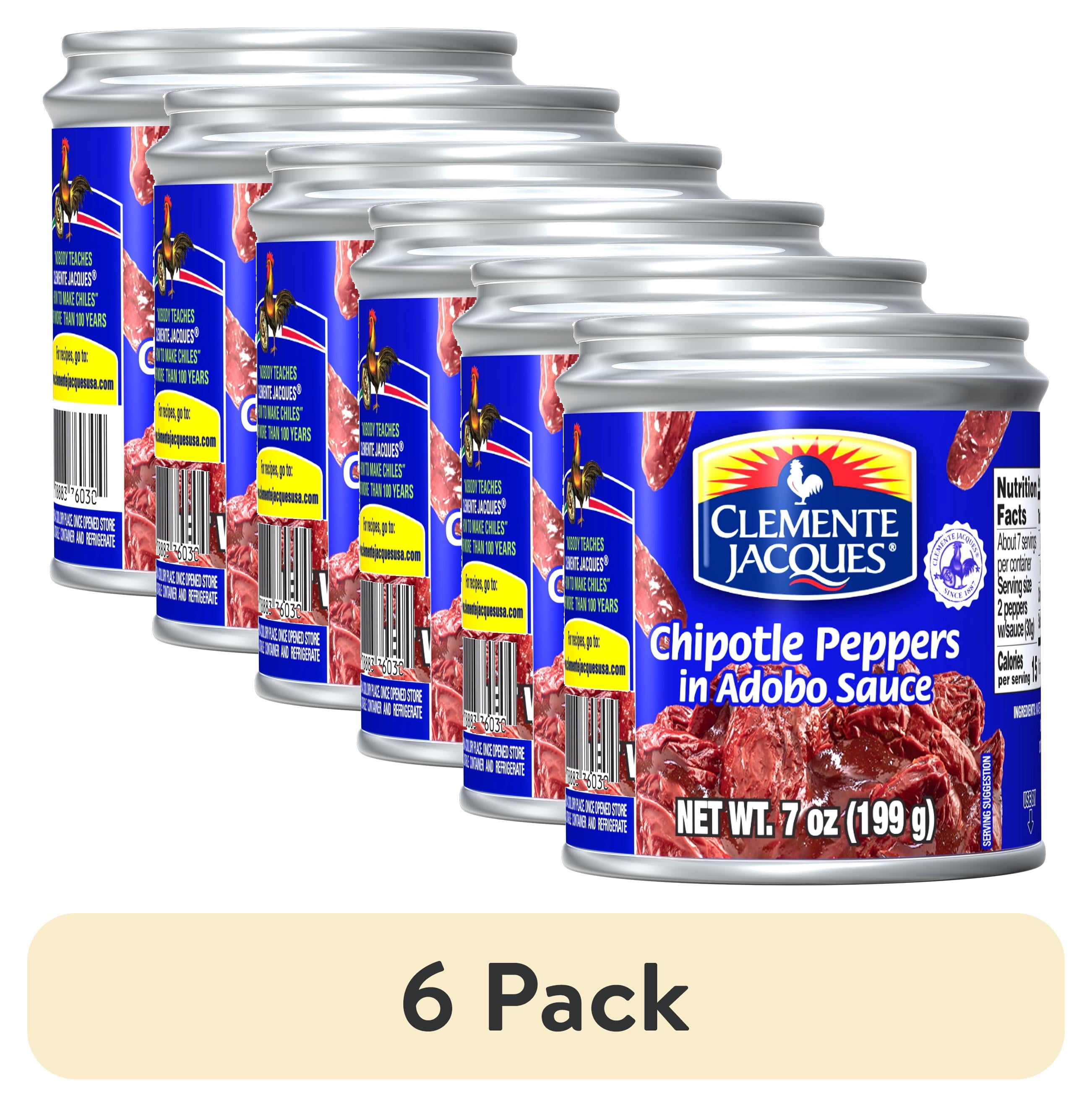(6 pack) Clemente Jacques Chipotle Peppers in Adobo Sauce, 7 oz Can