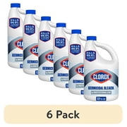 6 pack Clorox Germicidal Bleach Cleaner, Regular Scent, 121 fl oz