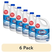 6 pack Clorox Germicidal Bleach Cleaner, Regular Scent, 121 fl oz