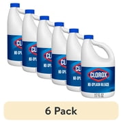 6 pack Clorox No Splash Bleach, 117 fl oz