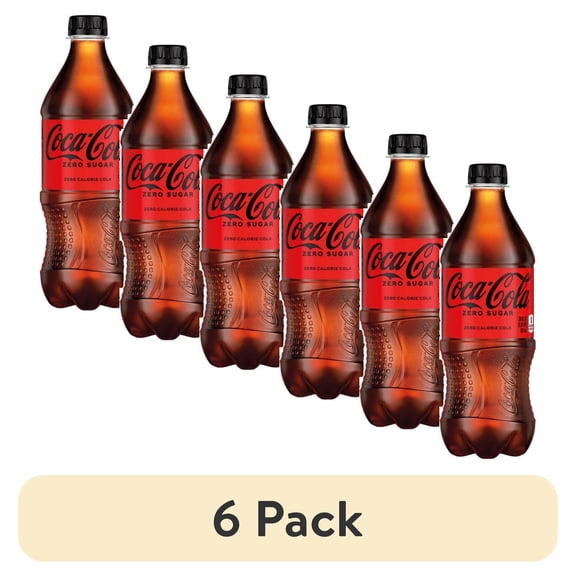 (6 pack) Coca-Cola Coke Zero 20 fl. oz. - Pack of 2