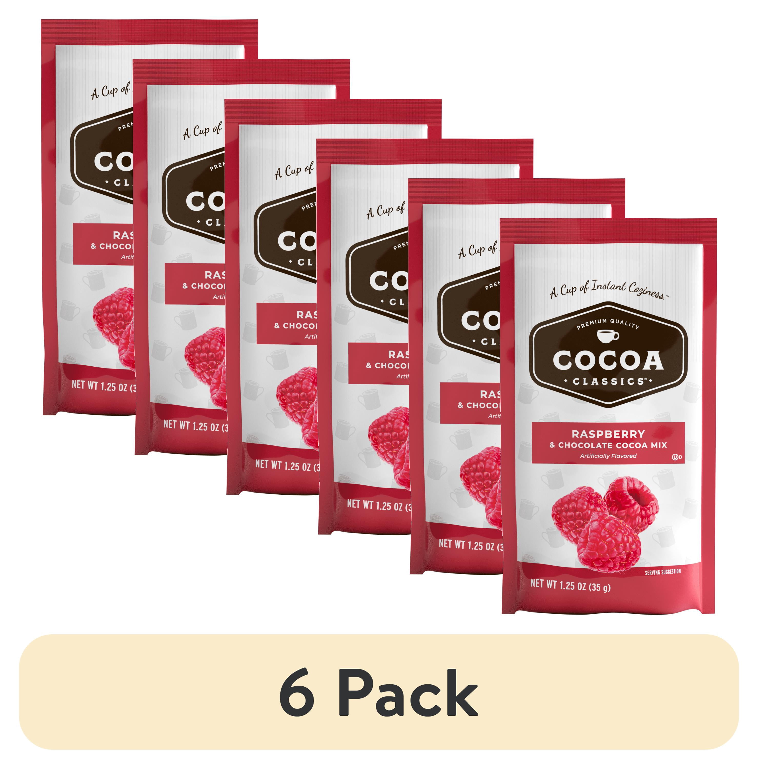 Raspberry Coco (6 pack) Cocoa Classics Raspberry Cocoa Mix, Hot Chocolate, Made with ...