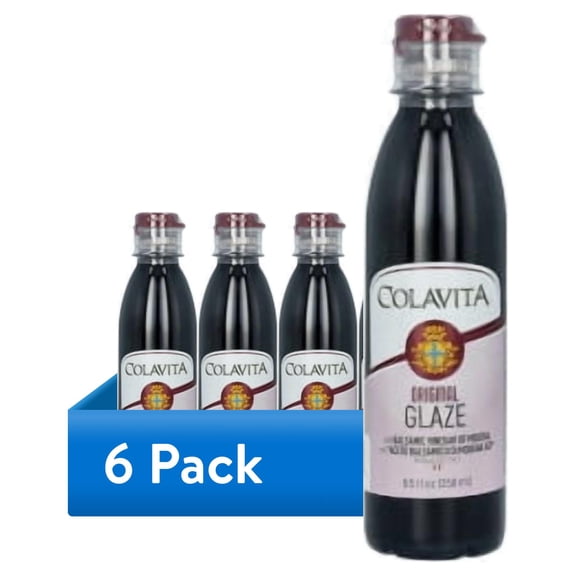 (6 pack) Colavita Balsamic Glaze - Italian Import Squeeze Bottle, Perfect for Enhancing Flavors, 8.5 Fl Oz (Pack of 1)