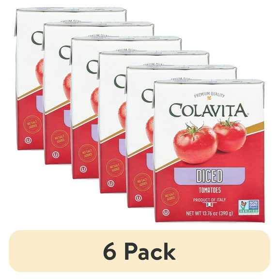(6 pack) Colavita Diced Tomatoes, 13.76 Ounce