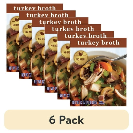 (6 pack) College Inn Turkey Broth, 32 oz Resealable Carton