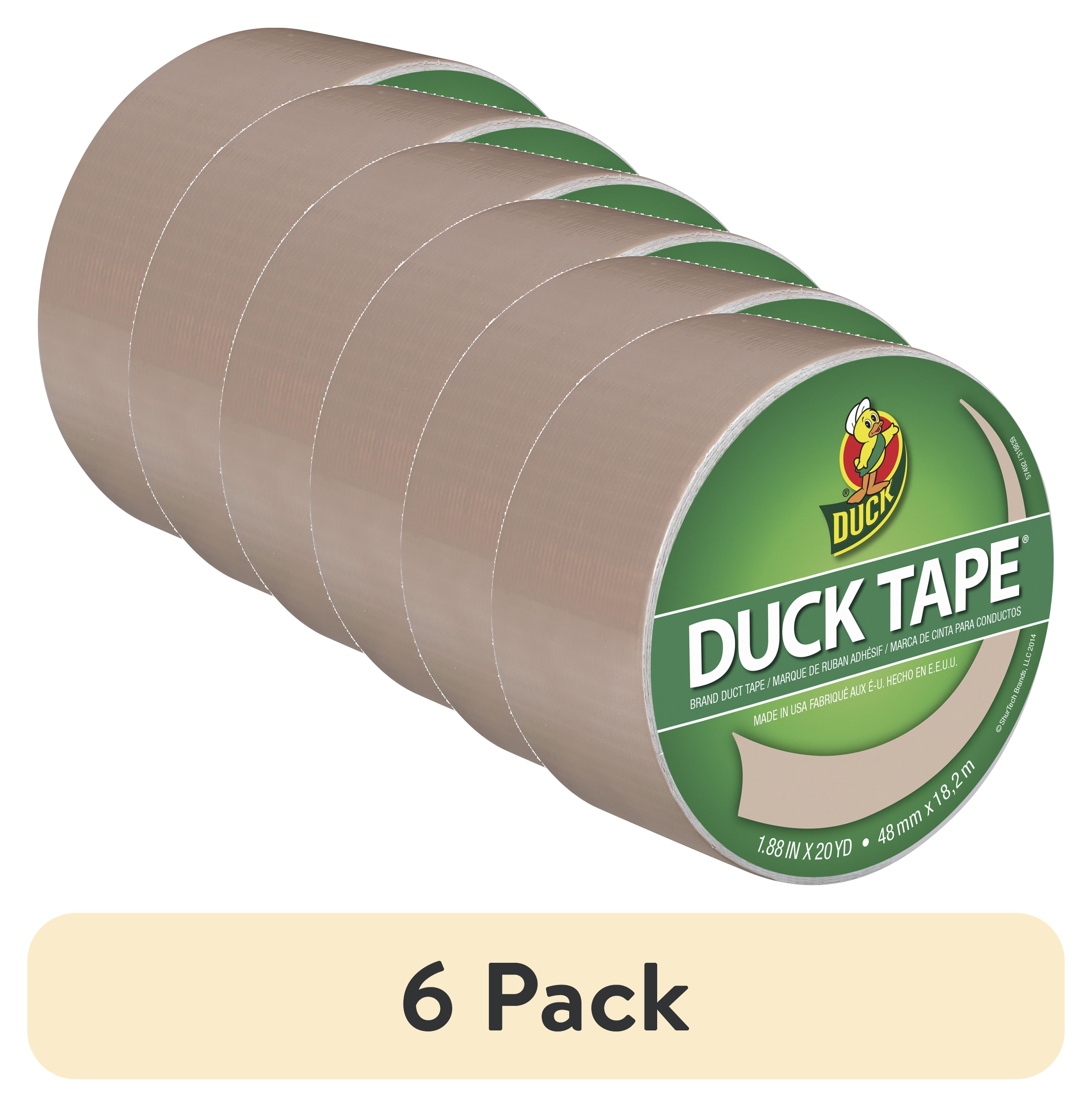 (6 pack) Color Duck Tape Brand Duct Tape, 1.88 in. x 20 yd., Beige