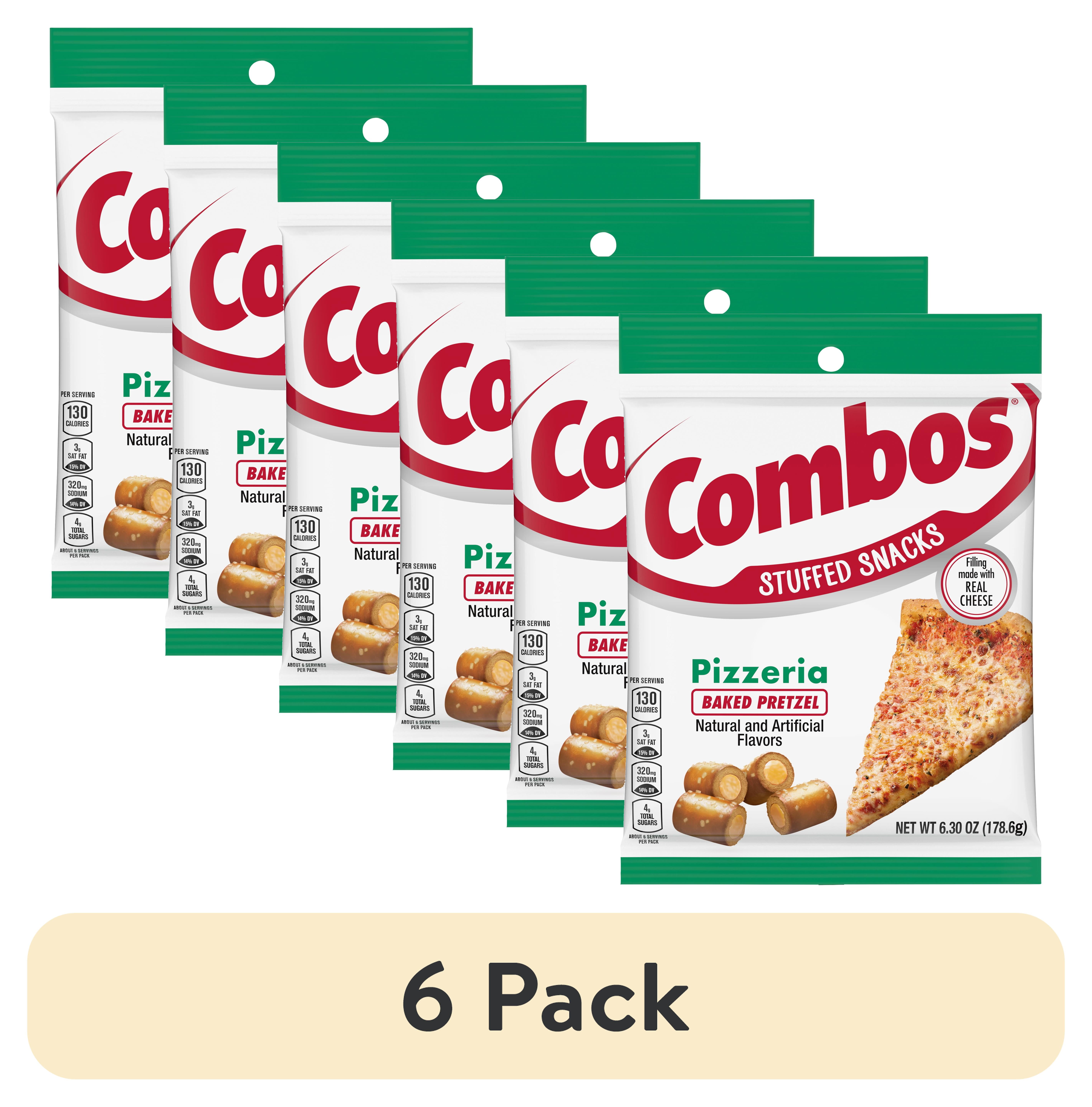 (6 pack) Combos Stuffed Snacks Pizzeria Baked Pretzel Snacks - 6.3 oz ...