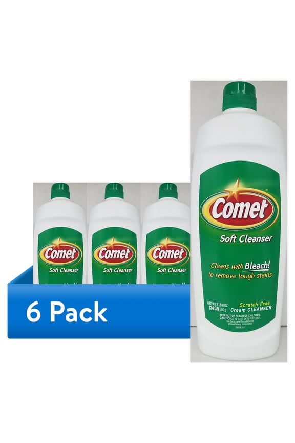 (6 pack) Comet Cleanser Cream with Bleach 24 oz