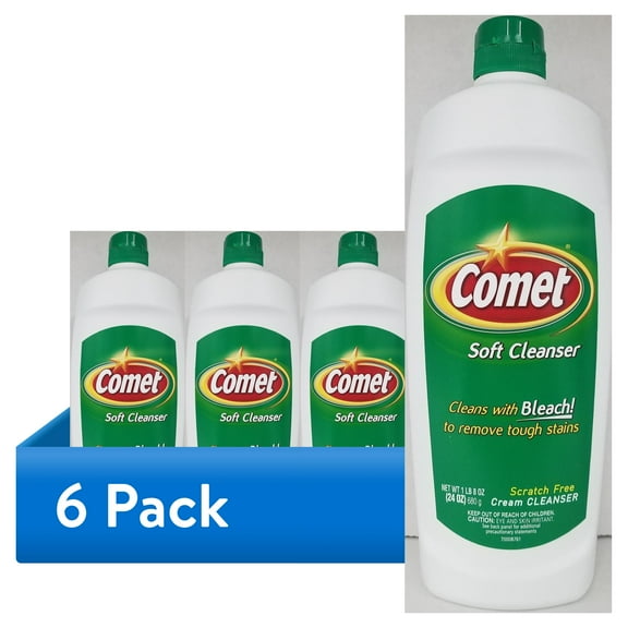 (6 pack) Comet Cleanser Cream with Bleach 24 oz