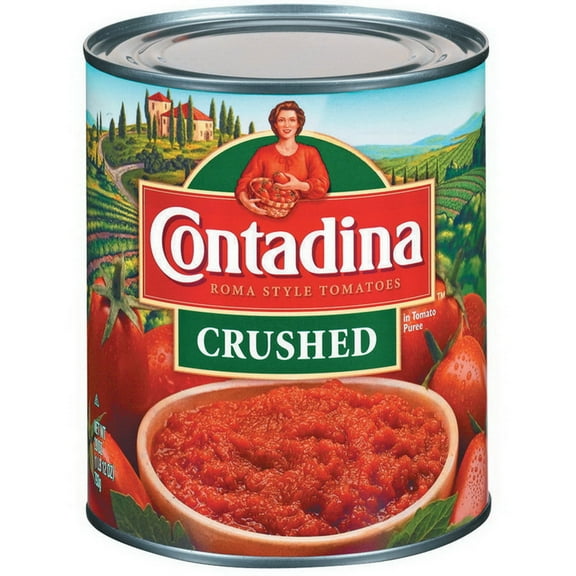 (6 pack) Contadina Crushed Tomatoes, Canned Tomatoes, 28 oz Can