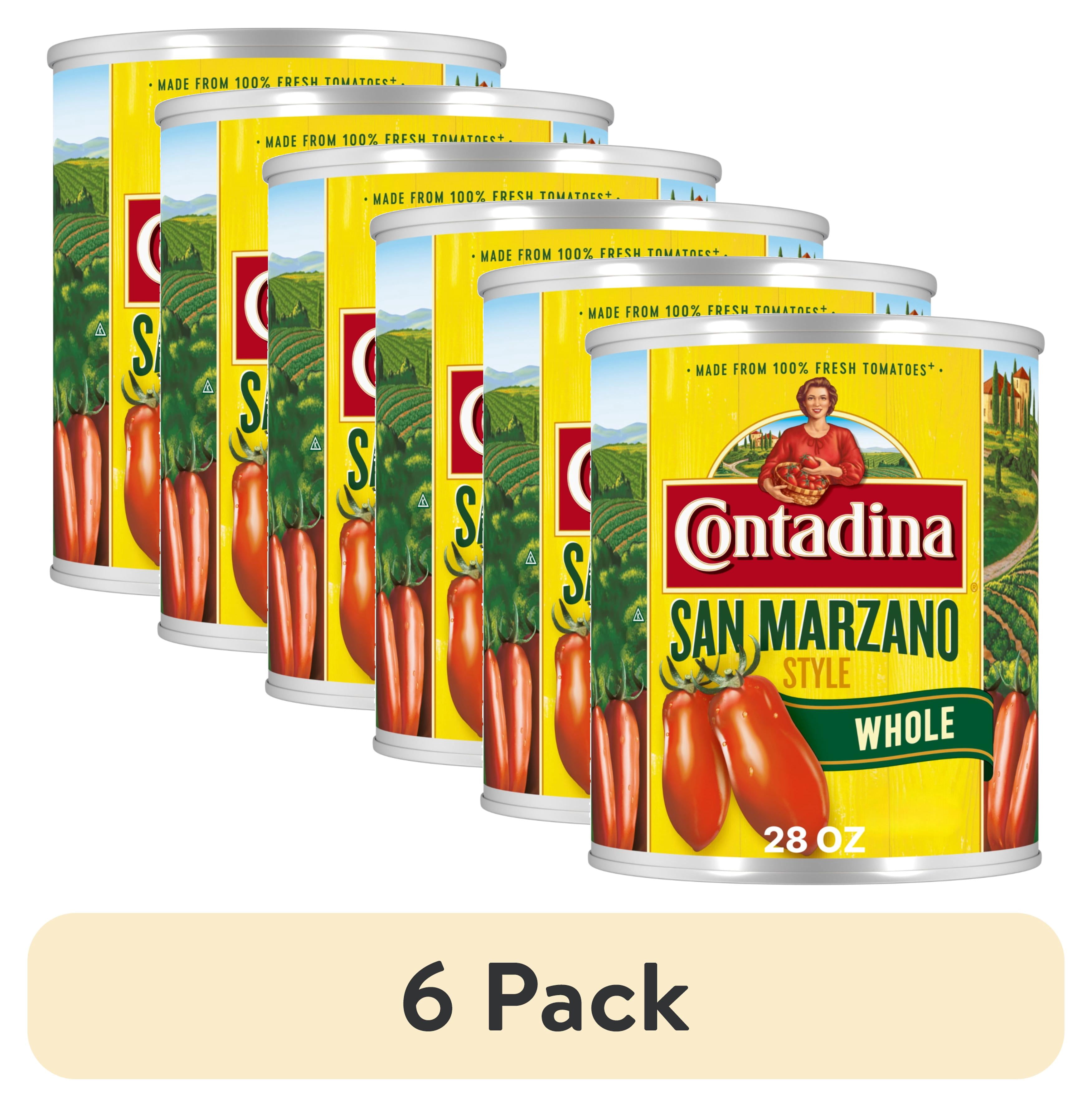 (6 pack) Contadina San Marzano Style Whole Tomatoes, 28 oz Can