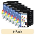 thumbnail image 1 of (6 pack) XODO Smart Light Bulb, Multicolor E12 LED Light Bulbs with App and Voice Control, 4-Pack, 1 of 11