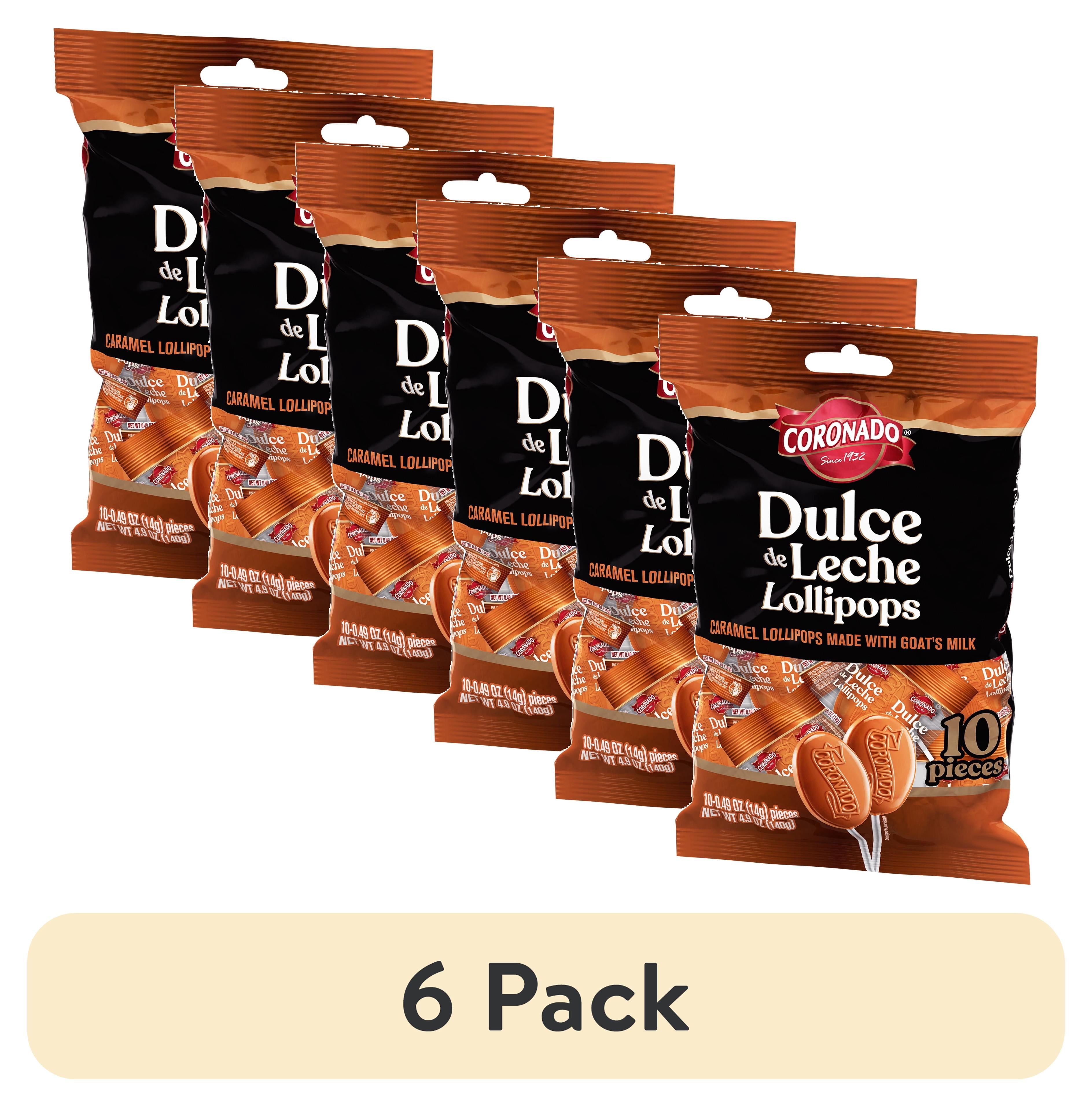(6 pack) Coronado Cajeta Dulce De Leche Lollipops with Goat's Milk, 10 Count Bag