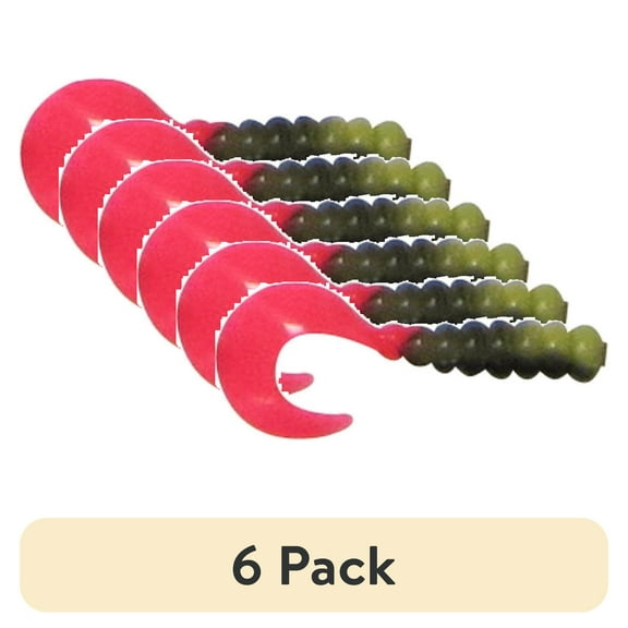 (6 pack) Creme 2" Tri-Color Swirl Tail Lure, Black, Yellow, & Firetiger, 10 Count