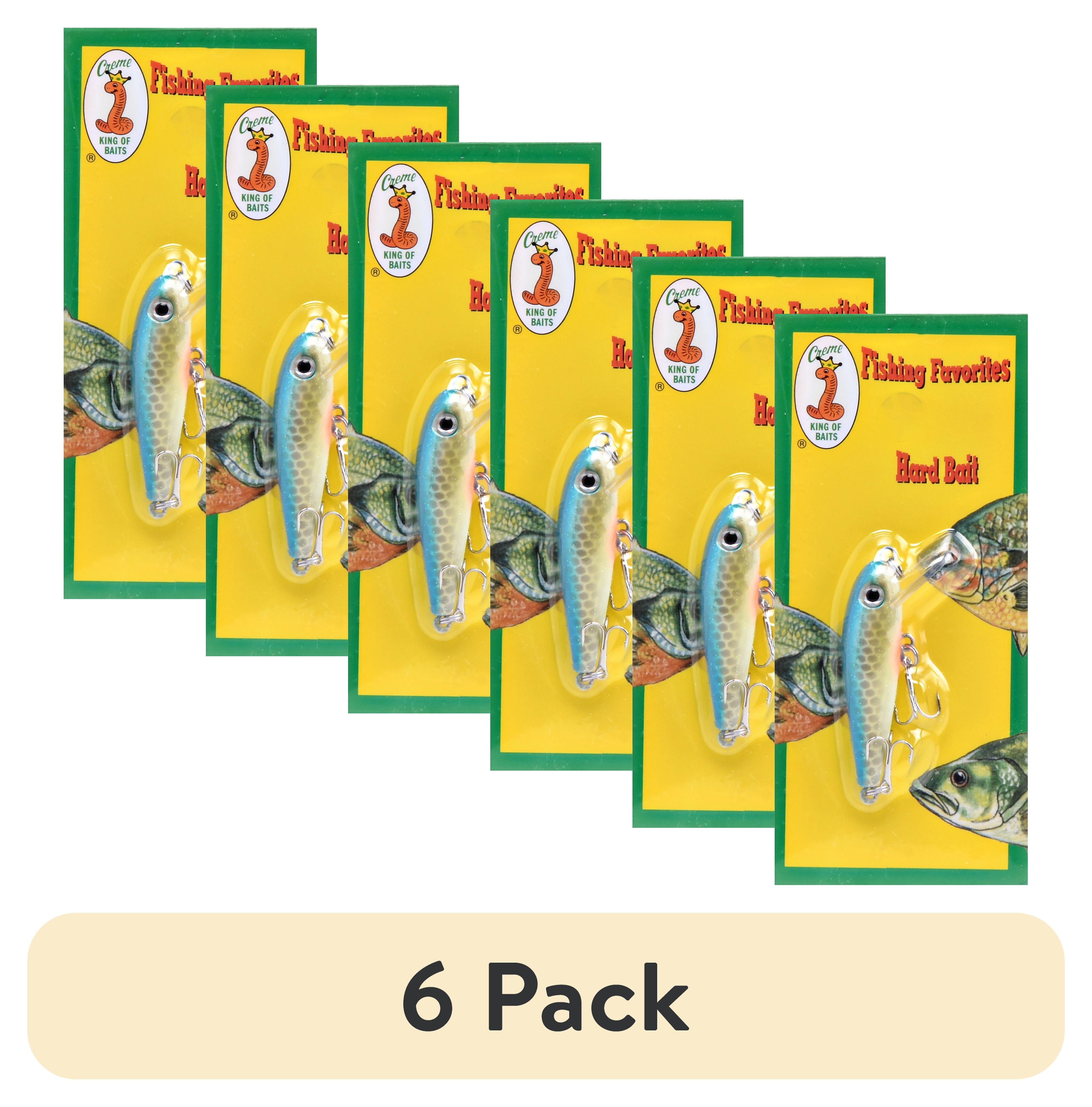 (6 pack) Creme Lure Ultra Light Crankbait Fishing Lure for Panfish