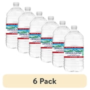 (6 pack) Crystal Geyser Alpine Spring Water, 1 Gallon Plastic Jug