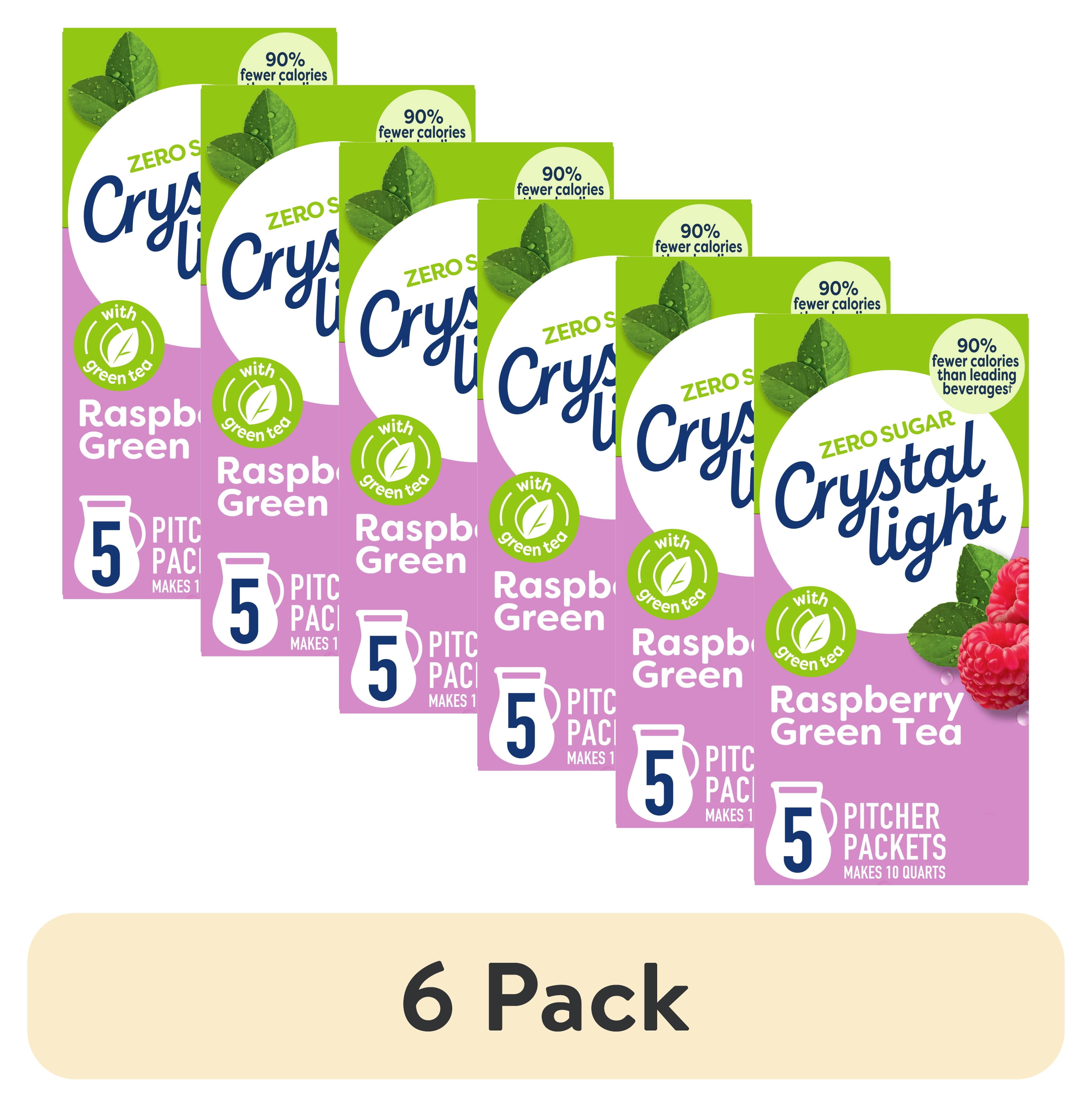 (6 pack) Crystal Light Drink Mix, 5 Pitcher Packets, for Flavorful ...