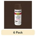 thumbnail image 1 of (6 pack) Dark Brown, Rust-Oleum Stops Rust Protective Enamel Satin Spray Paint-241239, 12 oz, 1 of 11