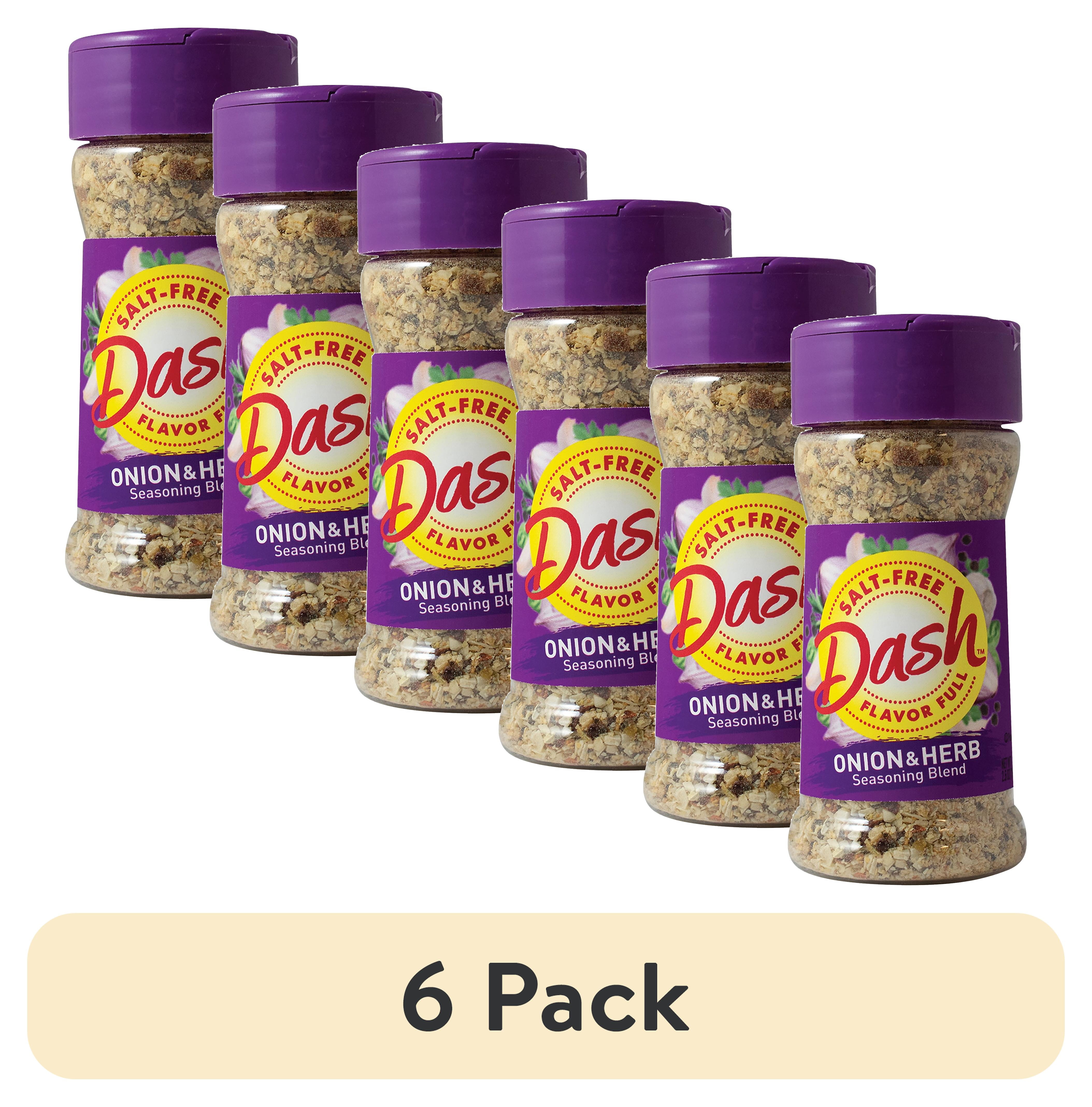 (6 pack) Dash Onion & Herb Seasoning Blend, Salt Free, Kosher, 2.5 oz
