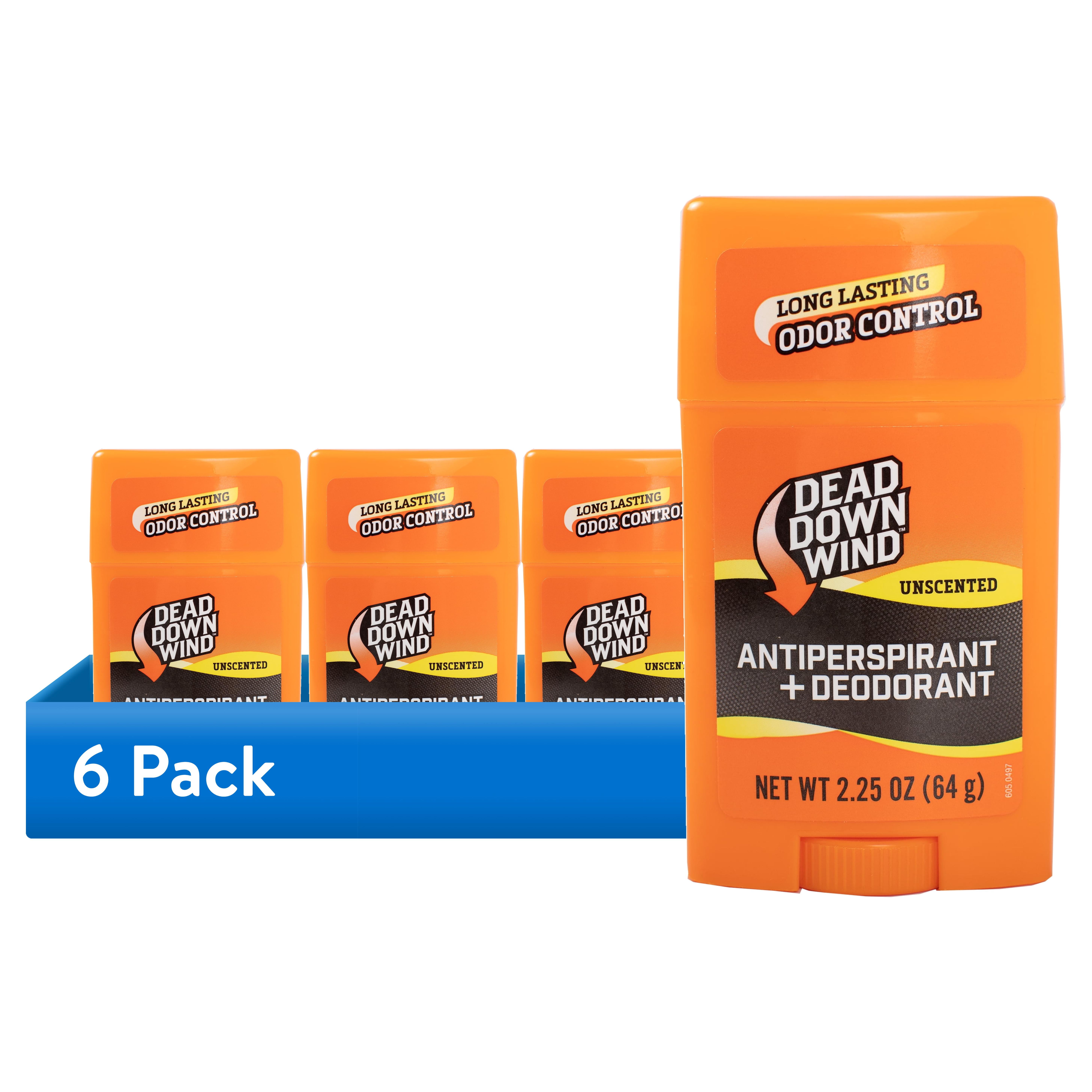 (6 pack) Dead Down Wind Antiperspirant + Deodorant - Unscented - 2.25 oz.