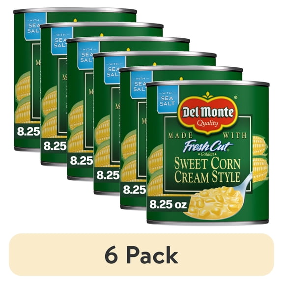 Del Monte Golden Sweet Corn Cream Style, 8.25 oz Can, Canned Vegetables