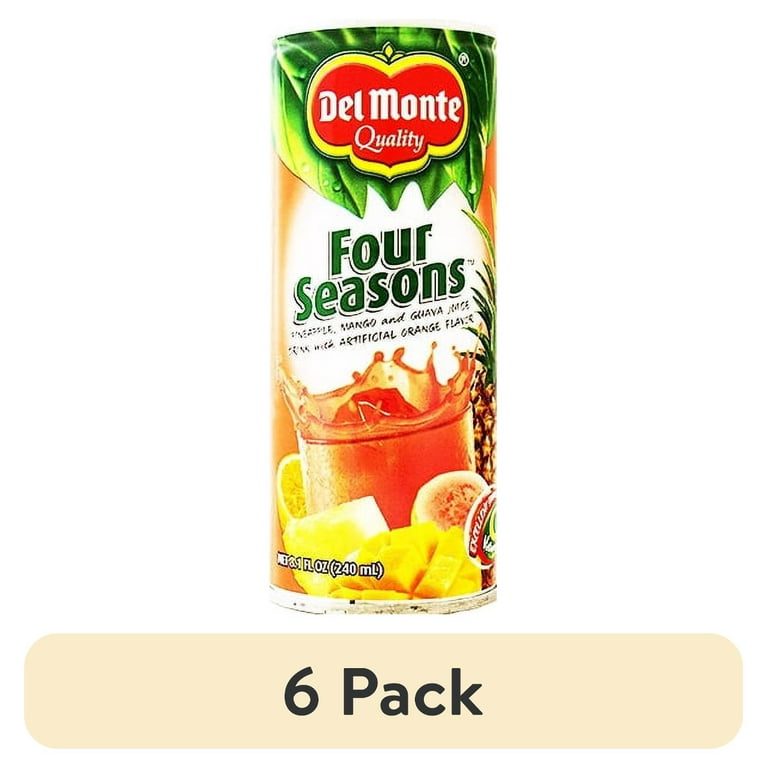 pack) Del Monte Juice, Four Seasons, Fl Oz
