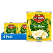 (6 pack) Del Monte Pear Halves in Heavy Syrup, 29 oz Can