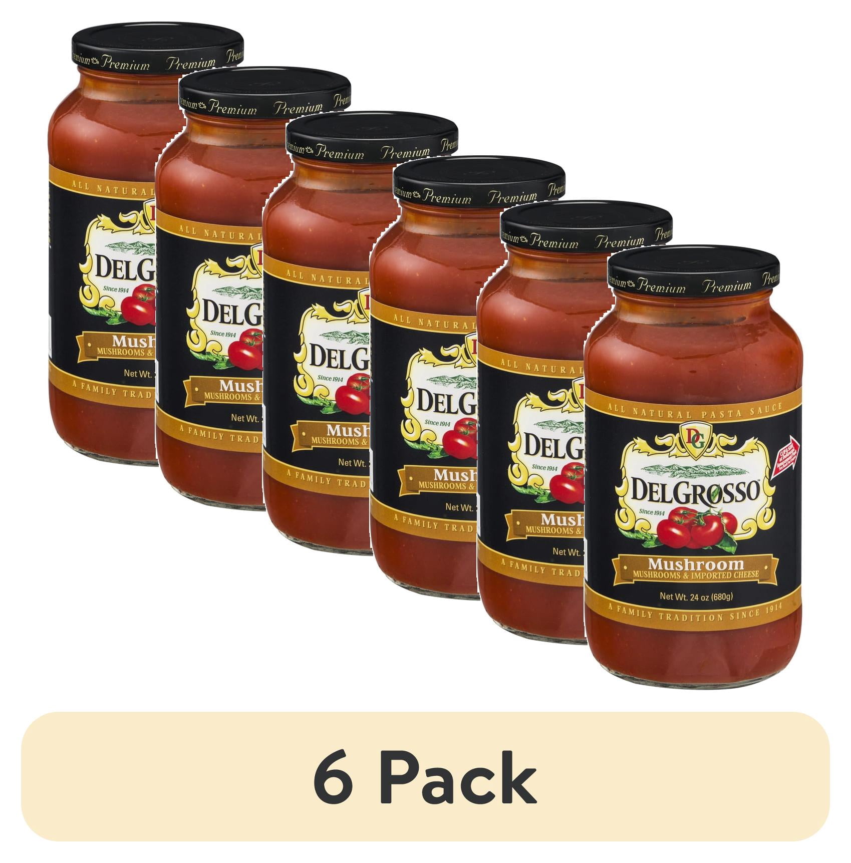 (6 pack) DelGrosso All Natural Pasta Sauce Mushroom