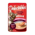 thumbnail image 1 of (6 pack) Delectables Lickable Treat - Bisque Senior 10 yrs+ Tuna & Chicken, 1.4oz, 1 of 11