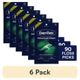 thumbnail image 1 of (6 pack) DenTek Triple Clean Advanced Clean Floss Picks, No Break Floss, 90 Count, 1 of 18