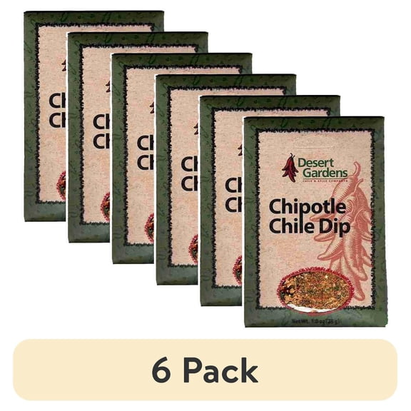 (6 pack) Desert Gardens Chipotle Chile Dip Mix
