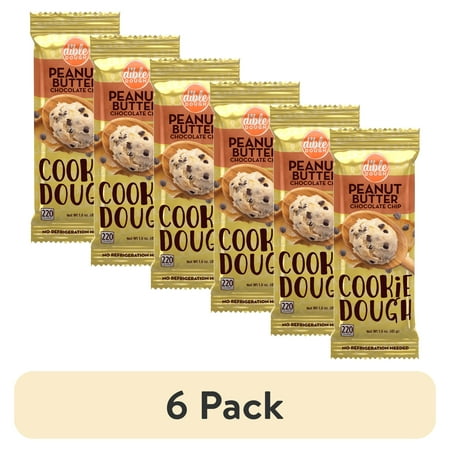 (6 pack) Dible Dough Peanut Butter Chocolate Chip Edible Cookie Dough Bar