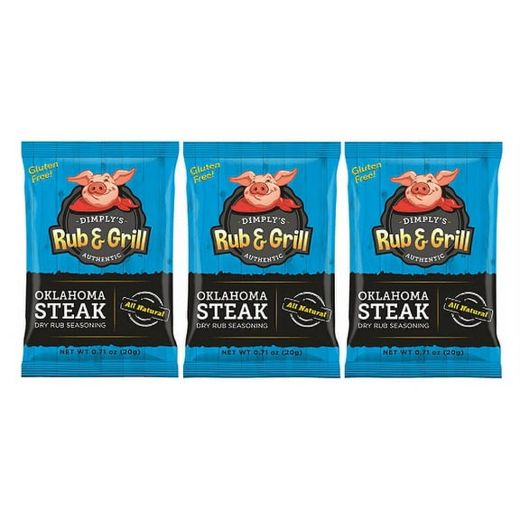 6 pack Dimply's Oklahoma Steak Seasoning