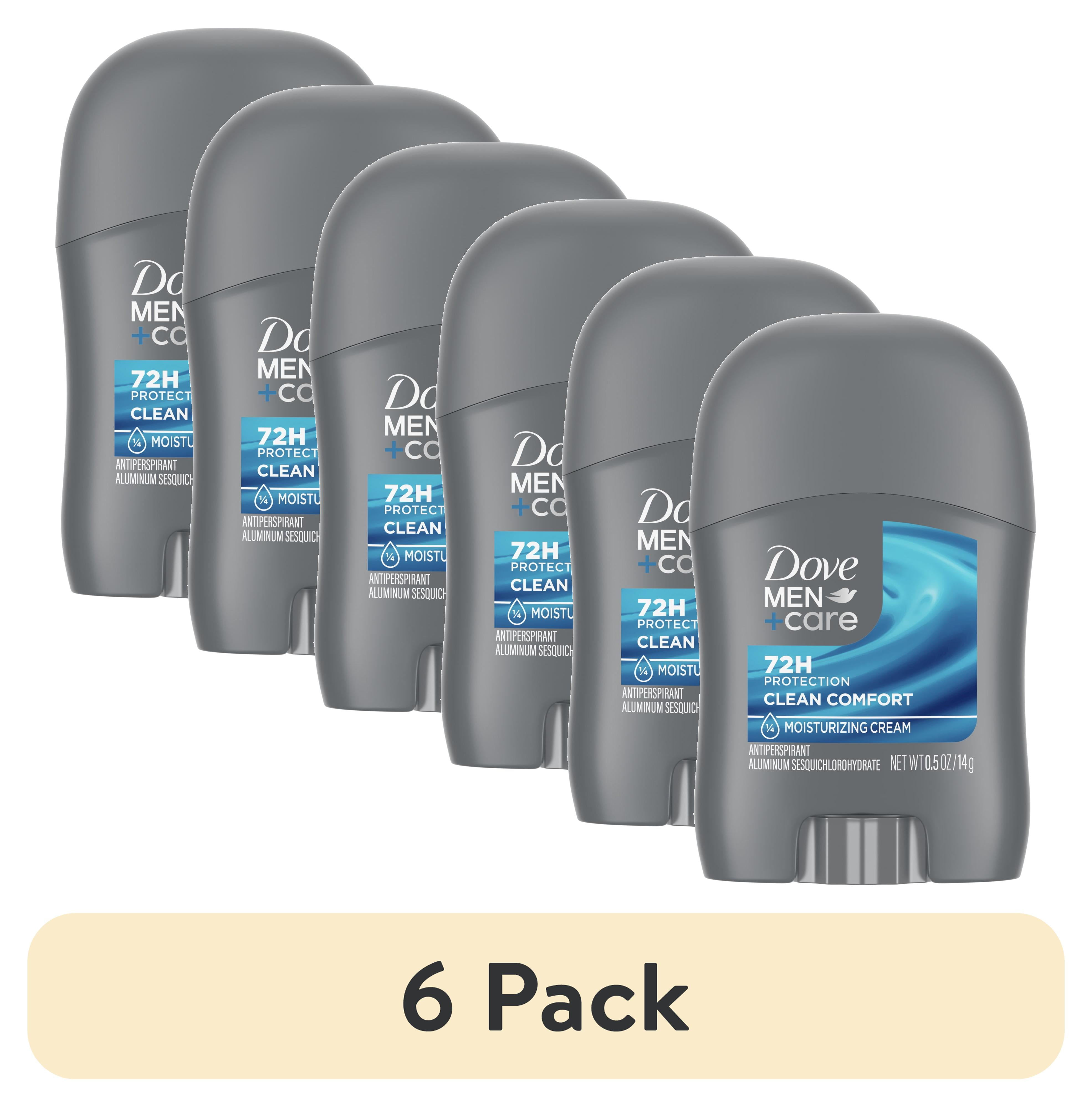 (6 pack) Dove Men+Care Antiperspirant Deodorant Stick for Men Clean Comfort, 0.5 oz