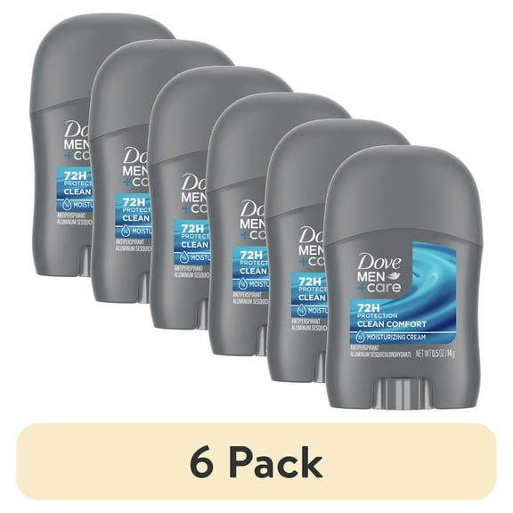 (6 pack) Dove Men + Care Clean ComFort Anti-Perspirant Deodorant, 0.5 Oz