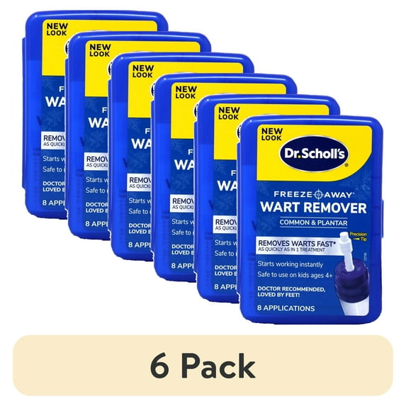 (6 pack) Dr. Scholl's Freeze Away Wart Remover, 8 Treatments