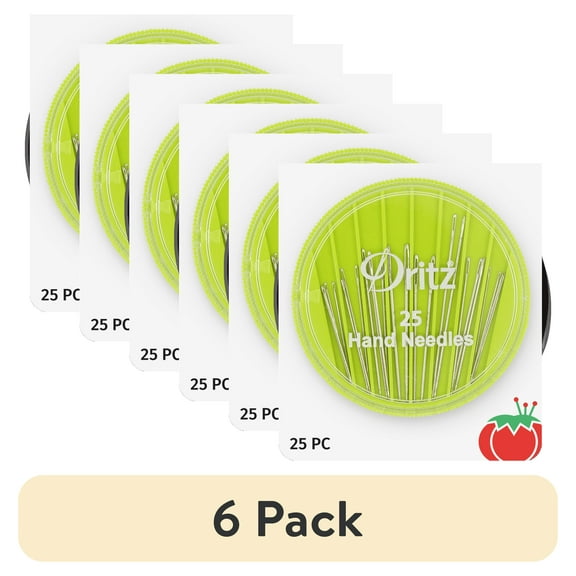 (6 pack) Dritz 25 Hand Needles in Storage Compact