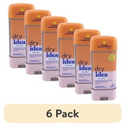 6 pack Dry Idea Advanced Dry Hypo Allergenic Clear Gel Antiperspirant And Deodorant, Unscented, 3 Oz..