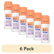 6 pack Dry Idea Roll-On Deodorant & Antiperspirant & Unscented for Sensitive Skin, 3.25 oz.