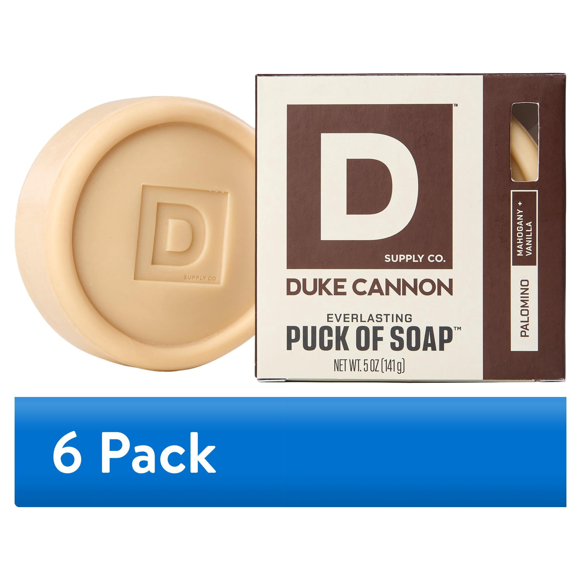 (6 pack) Duke Cannon Everlasting Puck of Soap for Men, Palomino, 5 oz Soap Puck