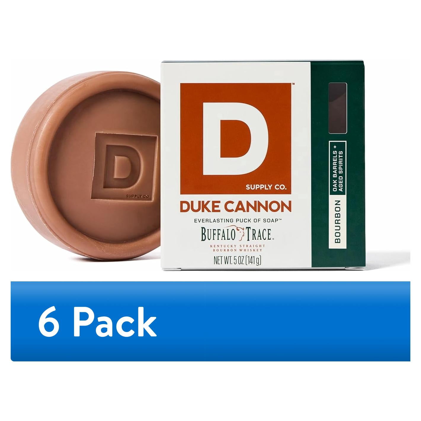 (6 pack) Duke Cannon Bourbon Soap Puck, Oak & Bourbon Scent, 5 oz