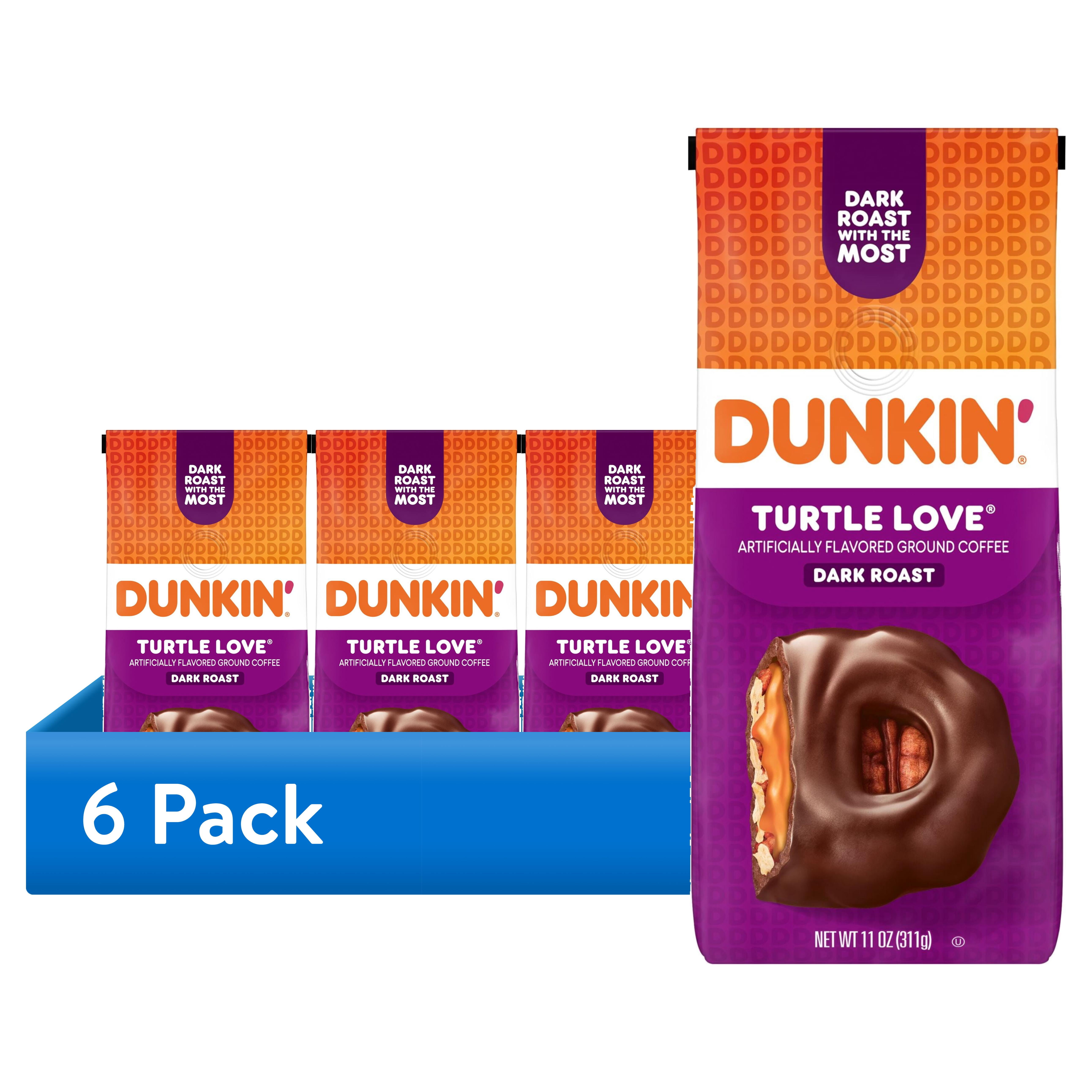 (6 pack) Dunkin Turtle Love Ground Coffee, 11 oz Bag deal from Walmart