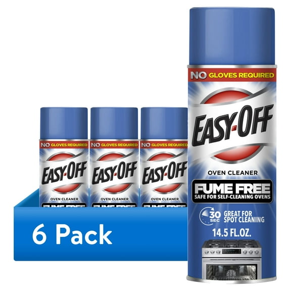 (6 pack) Easy-Off Fume Free Oven Cleaner and Degreaser Foam Spray, 14.5oz