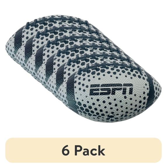 (6 pack) ESPN 6" Mini Football