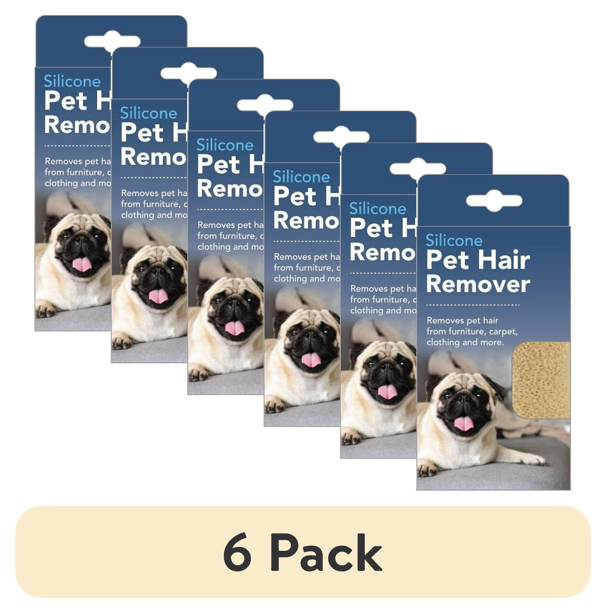 (6 pack) EVRI Silicone Pet Hair & Fur Remover for Clothing, Pets & Furniture