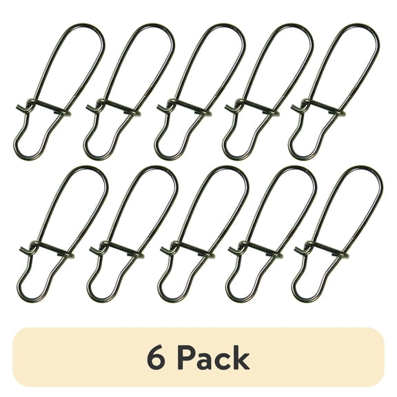 (6 pack) Eagle Claw Dual Lock Snaps, Size 1