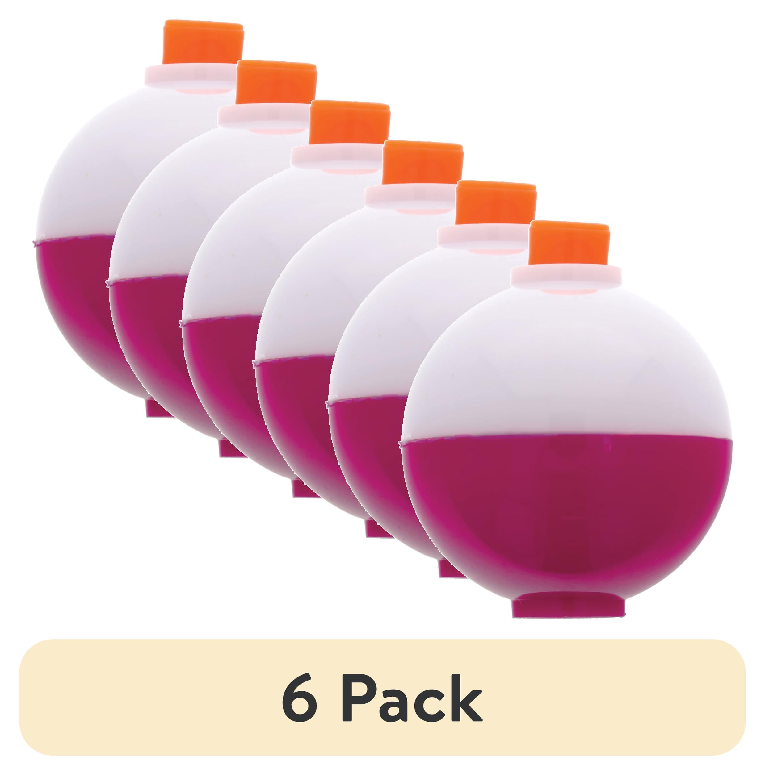 (6 pack) Eagle Claw Snap-On Floats, Pink, White, & Green, with Assorted Sizes
