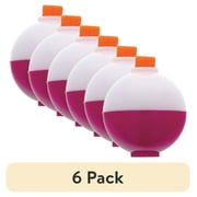(6 pack) Eagle Claw Snap-On Floats, Pink, White, & Green, with Assorted Sizes