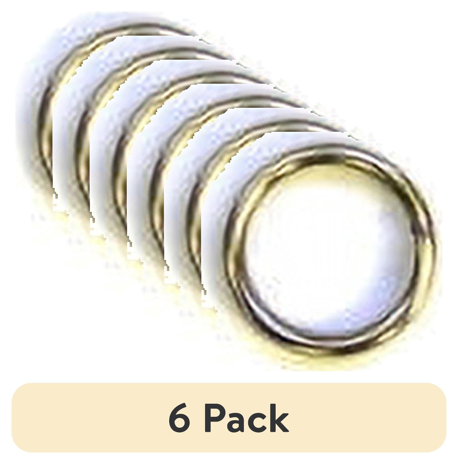 (6 pack) Eagle Claw Split Rings, Nickle, Size 3