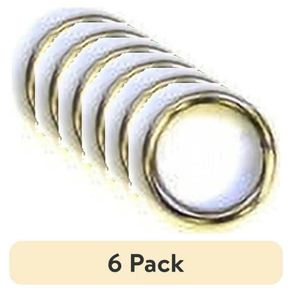 (6 pack) Eagle Claw Split Rings, Nickle, Size 3